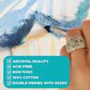 Horizon Group USA Stretched Canvas 9" x 12" 8 PK, 16mm Thick, 100% Cotton, for Painting, Pouring, Oil Paint, Multi-Media Art, 8-Pack (204038)