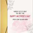 3 x Funny Mother's Day Card from Second Born, Humorous Happy Mothers Day Card from 2nd Born Second Born Son Daughter Children Kids, Hilarious 2nd Born Mother's Day Cards Gift for Mom Mother