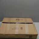 upsimples 16x16 Picture Frame Set of 3, Made of High Definition Glass for 12x12 with Mat or 16x16 Without Mat, Wall and Tabletop Display Photo Frames, Black