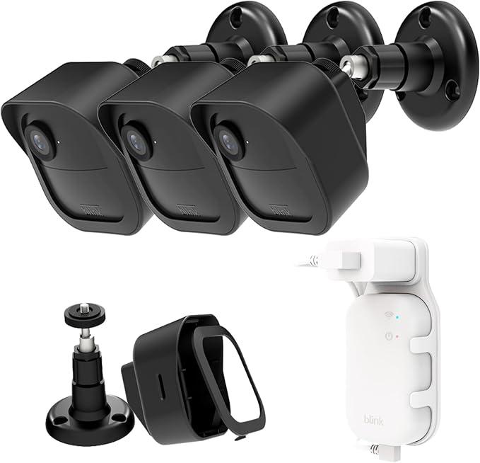 3Pack Blink Outdoor Camera Mount Housing for Blink Camera 4th Gen 2K+ | Protective Housing 360 Degree Adjustable Mount with Blink Sync Module Mount for Blink Outdoor Camera 4th gen, Blink 2K+