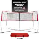 PowerNet Four Square Volleyball Net, Fun New Game, Play at The Park or Beach