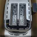 Mecity 2 Slice Toaster with Touch Screen & Auto Lift, Stainless Steel Cool-Touch Toaster with 8 Bread Settings, 5 Shade Levels, 1200W High Power, Keep Warm & Reheat Function, Metallic Grey, 120V