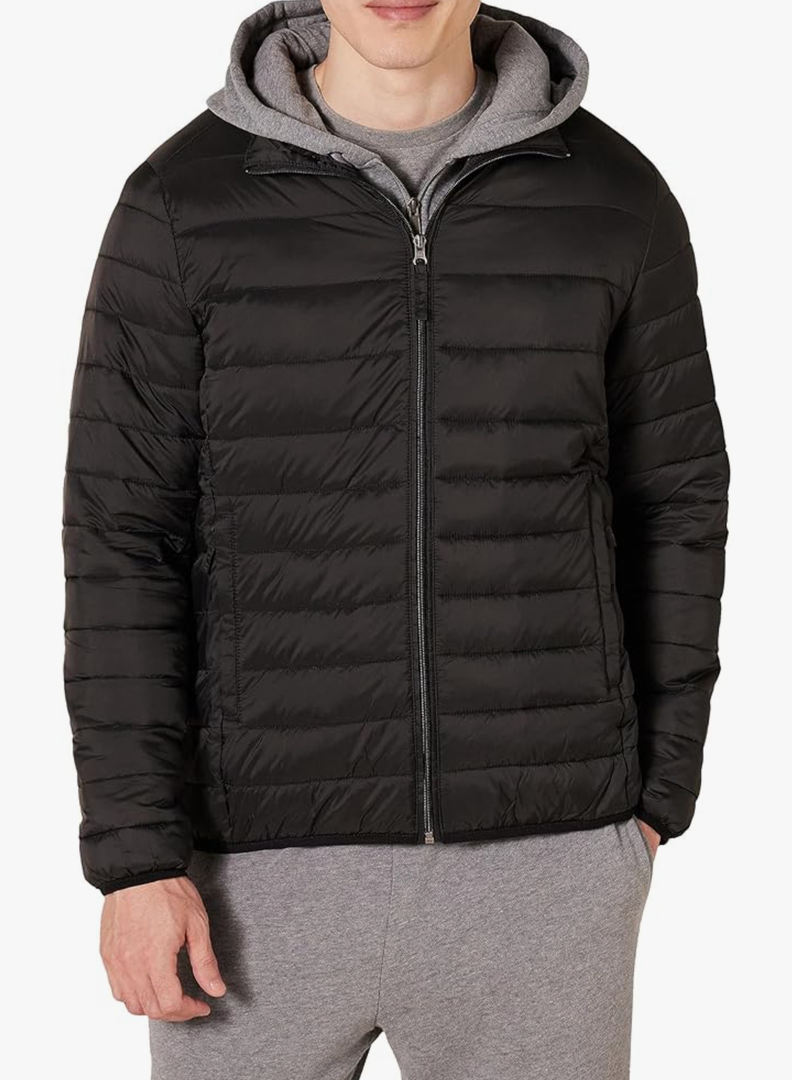 Amazon Essentials Men's Packable Lightweight Water-Resistant Puffer Jacket, Size 5XL