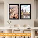 BESCRCL 27x40 Poster Frame for Wall Display with HD Plexiglas, Engineered Wood for 27 x 40 Picture, Black, 1 Pack