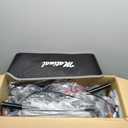 MatinalWalkers for Seniors, Rollator Walker with Seat, Walkers for Seniors with seat, 350 lb Capacity, with 8'' Big Wheels, Rolling Walker (Burgundy) (Red)