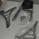 HTTMT MT146-F-CD Chrome Flame Backrest Sissy Bar With Leather Pad Compatible with 1995-2003 Harley Davidson Sportster 883 XL883 1200 XL1200