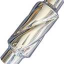 Glasspack 3 Inch Muffler Exhaust Pipe, Universal Performance Resonator Dual Loud Exhaust Tip 3 Inch Inlet for Trucks Car