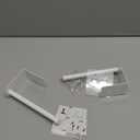 2 Pack Hat Racks for Baseball Caps, Stainless Steel Hat Organizer for Baseball Cap, Hat Holder Storage Organizer, Hat Hanger Strong Adhesive/Wall Drilled for Door, Bedroom, Closet(White 6 in)