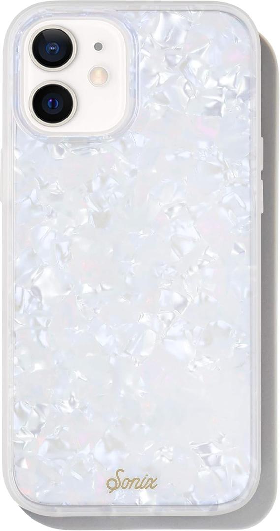 Sonix Pearl Tort Case for iPhone 12 / 12Pro [10ft Drop Tested] Protective Translucent Iridescent Marble Clear Cover for Apple iPhone 12, iPhone 12 Pro