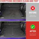 Cargo Liner Fit for 2021-2025 Jeep Wrangler JL Unlimited 4XE 4 Door, Cargo Mat TPE Trunk Mat All-Weather Protection Trunk Liners for 2024 Jeep Wrangler JL/JLU Accessories