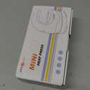 HTVRONT Heat Press Mini Heat Press Machine, Mini Iron for Crafts, Small Heat Press Portable Iron Press Machine for T Shirts, Hats, Heating Transfer Projects (Pink)