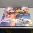 DJSYLIFE Car Posters Men Room Decor Canvas Printed Supercar Car Wall Art Racing Pictures Teen Boys Room Decor Modern Artwork for Man Cave Office Home Decorations (12"Wx12"Hx4)