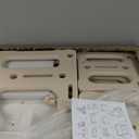 Kids Table and Chairs Set Toddler Activity for 1-3 Children Baby Drawing Craft Art Paly Montessori Table Desk for Mealtime Study for Playroom Nursery (Khaki White-Double Chairs)