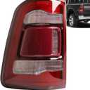 LED Tail Light Compatible With 2019-2024 Dodge Ram 1500 Driver Side | W/ Blind Spot,Red Cover,Left side taillight,Rear light,Replace 68262531AH