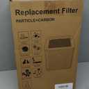 Blue Pure 211+ Filter Replacement, Compatible with Blueair Blue Pure 211+ Air Purifier, Foldable Particle and Activated Carbon Replacement Filter