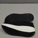 Oude Womens Orthopedic Platform Loafers  2 Inch Rocker Sole Boat Shoes with Arch Support, Comfortable Slip-Ons for Walking, Work, Nurses, Standing All Day (6, Black/White)