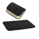 Door Door Mat Set 2 Pcs Front Back Door Mats Memory Foam Anti-Slip Rug