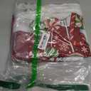 Softalker Christmas Rectangle Tablecloth - Winter Red Snowman Table Cloth with Snowflake and Candy Print, Stain Resistant Washable Xmas Table Cover for Holiday/Dining/Party Decoration, 60 x 120 Inch