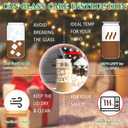 2 x Mom Gifts, Cool Moms Club 18 Oz Can Glass Cup, Funny New Mom Presents Ideas for Mother's Day Birthday Valentine's Day