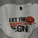 Funny Let the Madness Begin Basketball Bracket Players Lover T-Shirt, Large