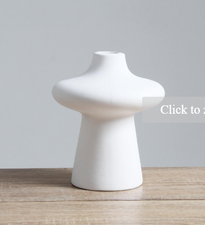 Mushroom Shaped Outdoor Vase