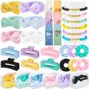 Zeyune 36 Pcs Gifts Sets Bulk for Tween Teen Women Preppy Party Favors Trendy Preppy Stuff Gift Makeup Bag Hair Pin Scrunchies Headbands Bracelet for Graduation Sleepover Party Favors(Macaron Colors)