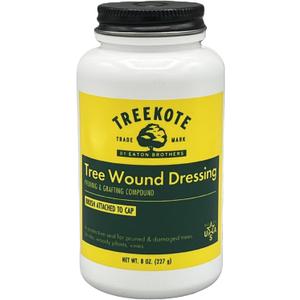 Treekote Wound Dressing Brushtop 8 OZ for Trees and Shrubs - Healing Paste and Tree Wound Sealer - Pruning Sealer, Grafting Compound - Bonsai Cut Paste and Sealant for Effective Tree Wound Repair