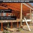House Jacks for Leveling, Adjustable Jack Post 19" -38" Basement Floor Jack, Screw Floor Jack Post Supports Stabilizer Jacks for House Foundation, Stairs, Porches, Roof Beams