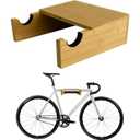 Wooden Bike Wall Mount - Wall Bike Rack for apartment,Horizontal Bicycle Wall mount for Garage, Hardwood Bike Rack Storage with Removeable Shelf,Weighing up to 40 Pounds