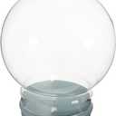 DIY Empty Glass Snow Globe Kit 100Mm Small Fillable Globe Craft Supplies for Home Decor Indoor Snow Crafting Adults