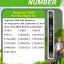 331737B 406712 Mulching Blade with Circle Mounting Pattern, 21" Lawn Mower Blade Compatible with Craftsman, Husqvarna 21 inch Deck Push Walk Behind Lawnmower, Replace for 165833, 175064, 189028