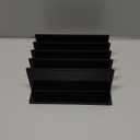 Frienda 1 Piece 4-Compartment Acrylic Vertical Laptop Stand, Can Accommodate with a Thickness of Less Than 2 cm, Fits Most Laptop (Black)