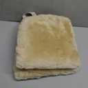 LLB Genuine Sheepskin Car Seat Cushion Seat Covers for Cars Trucks SUV Comfort Seat Protector Pad for Car Driver Seat Car Accessories for Women Office Chair Car Decor (Pearl, Front Seat Cushion-1 Pc)