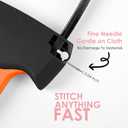 Stitch Gun for Clothes - Handheld Stitch Gun Quick Clothing Fixer - Tagging Gun - Includes 6 Needle, 1000 Black Fasteners & 1000 White Fasteners