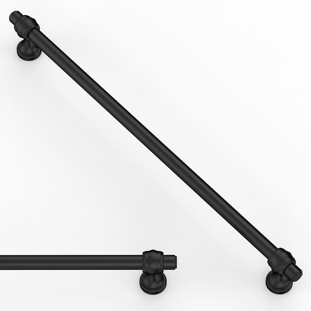 10 Pack Matte Black Cabinet Pulls 10 Inch(254mm) Kitchen Cupboard Handles Solid Heavy Duty Zinc Alloy Drawer Pulls