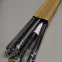 Shower Curtain Rod Adjustable 43-78 inch, 1"Diameter Spring Tension Curtain Rod No Drill, Anti-Rust Non-Slip Shower Rod, Black Shower Curtain Rod for Bathroom Tension