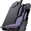 Portable Clipboard Folder with Storage, Plastic Storage Case with Side-Opening, Heavy Duty Clipboard, A4 Size Writing for Office, 14.5"x12"x 1.75", Black