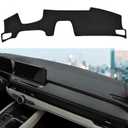 Fit for Honda Accord 2023 2024 2025 2026 Dashboard Black Center Console Cover Dashboard Pad Protector Sunshade Upgraded Edge Microfiber Leather Pad (with HUD, Red Stitching)
