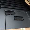 IRIS USA 20 Gallon Lockable Storage Bins with Lids, 6 Pack - Made in USA, Heavy Duty, Stackable Containers, Garage Organizing Bins Moving Tubs, Rugged Sturdy Equipment Utility Box - Black