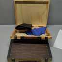 Portable Cornhole Board Set with Bean Bags 2 ft x 1 ft or 3 ft x2 ft or 10.16 * 5.04 Inch Foldable Corn Hole Games for Adults and Kids Indoor or Outdoor Corn Hole Toss Games Backyard Tarvel (Dark Wood)