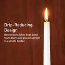 Viyffo Taper Candles, 12 Inch, 20 Pack, White Unscented, Dripless & Smokeless Design, Up to 8-Hour Burn Tall Candlesticks for Wedding, Dinner & Home Decor