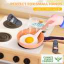 105Pcs Kids Kitchen Toy Accessories, Toddler Pretend BBQ Camping Cooking Playset, Play Pots, Pans, Utensils Cookware Toys, Play Food Set, Vegetables, Learning Gift for Girls Boys (Pink)