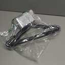 Simplify 12 Pack Metal Hangers | Dimensions: 15.75"x 7.28"x 0.16" | Space Saving | Durable | Closet Organization | Black