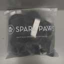 Spark Paws Dog Rainboots, Waterproof Dog Shoes for Medium to Large Dogs, Non Slip, Dog Booties and Paw Protectors - 4PCS Doggie Hiking Boots with Reflective Straps - Black - Size 7