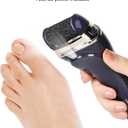 Electric Foot Callus Removers Rechargeable, Portable Electronic Foot File Pedicure Tools, Electric Callus Remover Foot Scrubber Kit, Professional Foot Care Ideal Gift for Dead, Hard Cracked Dry Skin (003-black)