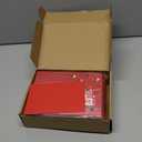 100 Pcs Valentine's Day Greeting Cards Gold Foil with Red Envelopes and Stickers 5 Designs Assortment 5.9 x 3.9 Inches Blank Inside for Valentine's Day Wedding Anniversary