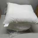 EDOW Throw Pillow Inserts, Set of 2 Lightweight Down Alternative Polyester Pillow, Couch Cushion, Sham Stuffer, Machine Washable. (White, 20x20)