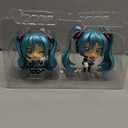 Just Toys LLC Hatsune Miku Collectible Figure (Knee Pose) and 
Hatsune Miku Collector Figure – 5″ Standing Pose PVC Statue with Collector Window Box