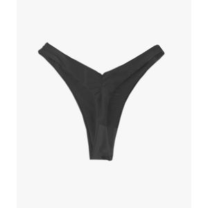 Women's Ruched Back Bikini Bottoms High Cut Bathing Suit Bottoms Cheeky Thong Swimsuit Bottom Size XL