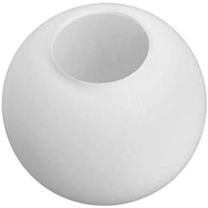 BOKT Frosted White Glass Globe Lamp Shade Replacement Milk Glass Ball Lampshade Cover Opal Sphere Shade for Pendant Light, 5.9” Diameter, 2.64" Opening Diameter (White)